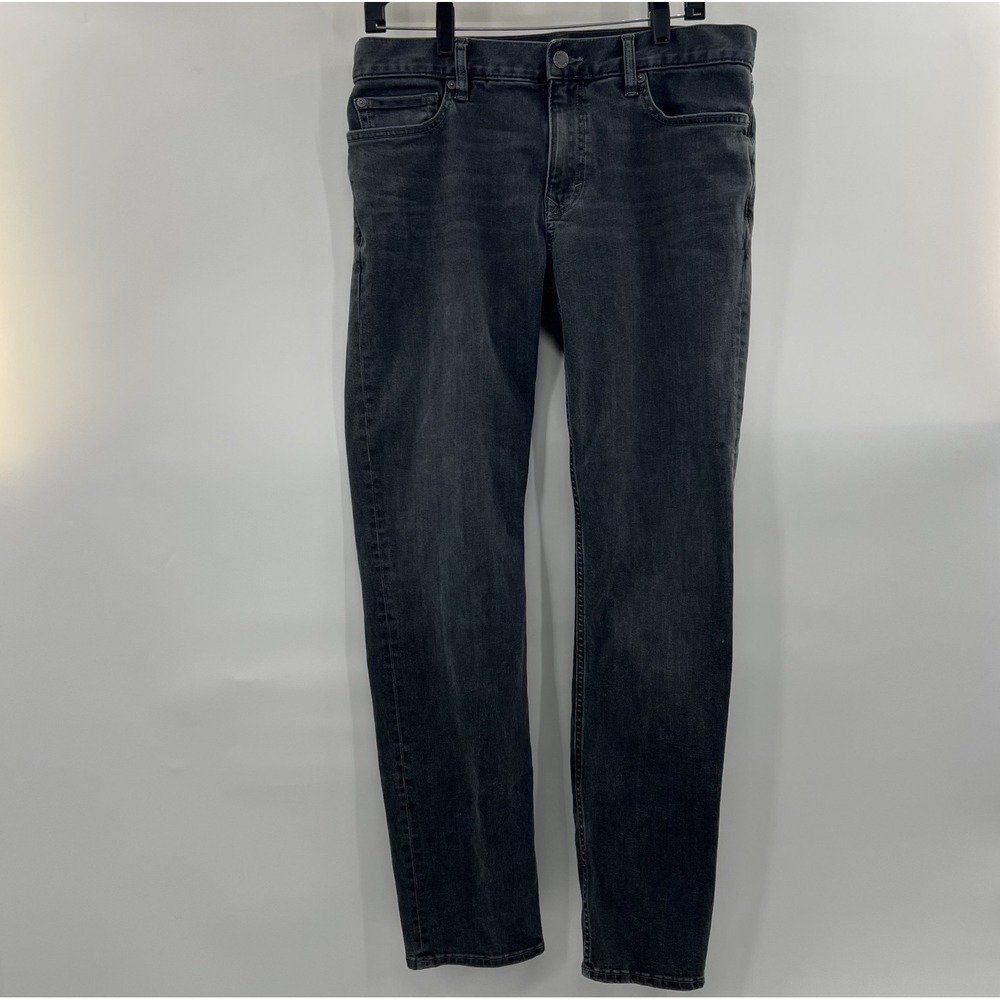 Banana Republic Traveler Jeans Mens Size 32 x 32 Slim Fit Deep Charcoal *Flaws